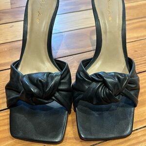 Massimo Matteo Black Knotted Mules